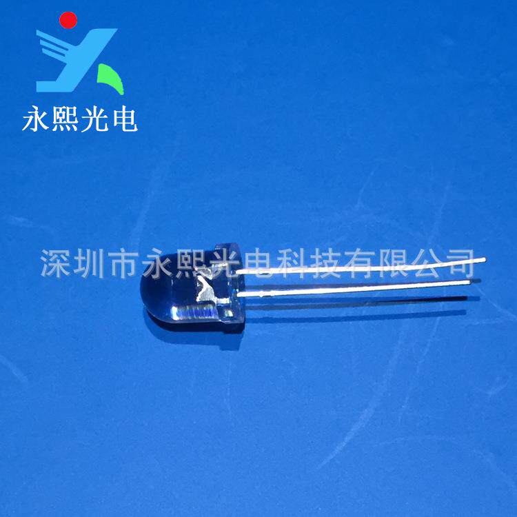 直插10MM白发白长脚led灯珠发光二极管f10圆头白灯