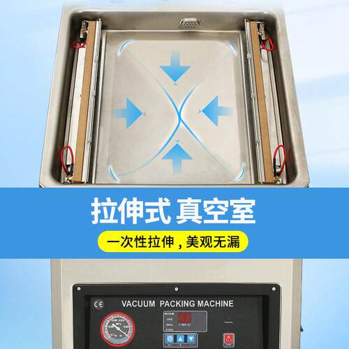 DZ-400T台式带真空包装机效封口干湿蔬菜鱼肉类干货真空机
