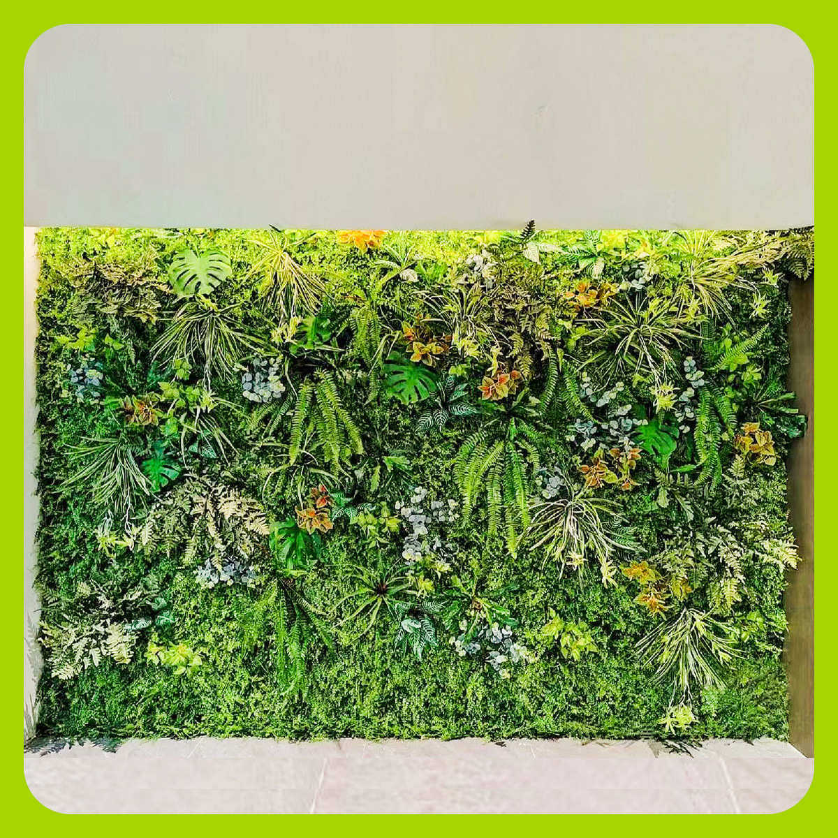 绿阳台墙植物室内装饰假墙人造塑料植绿化草坪背景仿生墙户外仿真