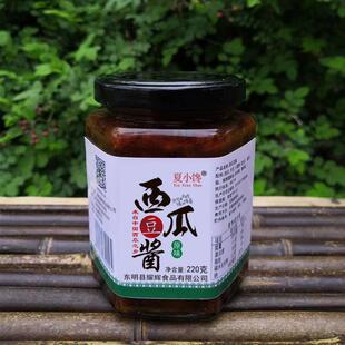 西瓜酱手工无添加黄豆酱瓜豆酱豆豉夹馍拌饭酱220克