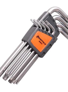 9件长L型扳手10-T050TL型花型内角扳S050016手S六05016