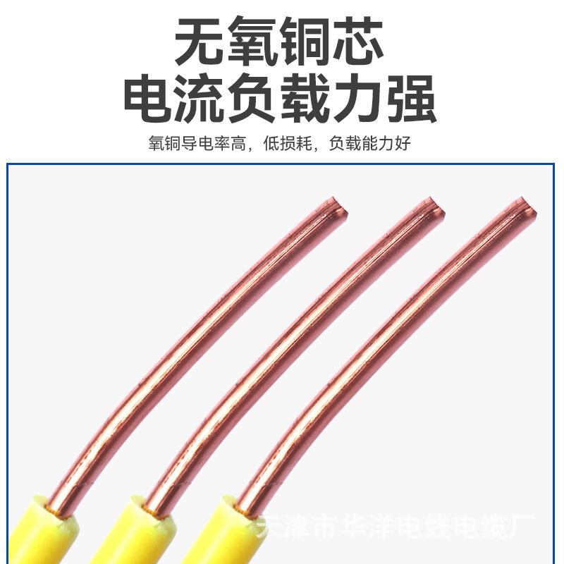 家装布电线BV1.5/2.5/4/6 平国标家用电线铜芯纯铜线bv线单芯硬线