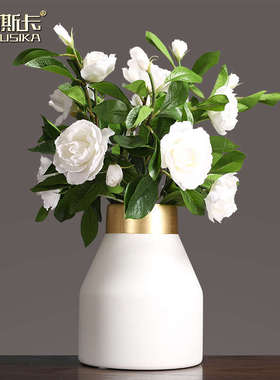 家居饰品轻奢陶瓷花瓶现代简约插花器创意客厅花瓶摆件玄关装饰品