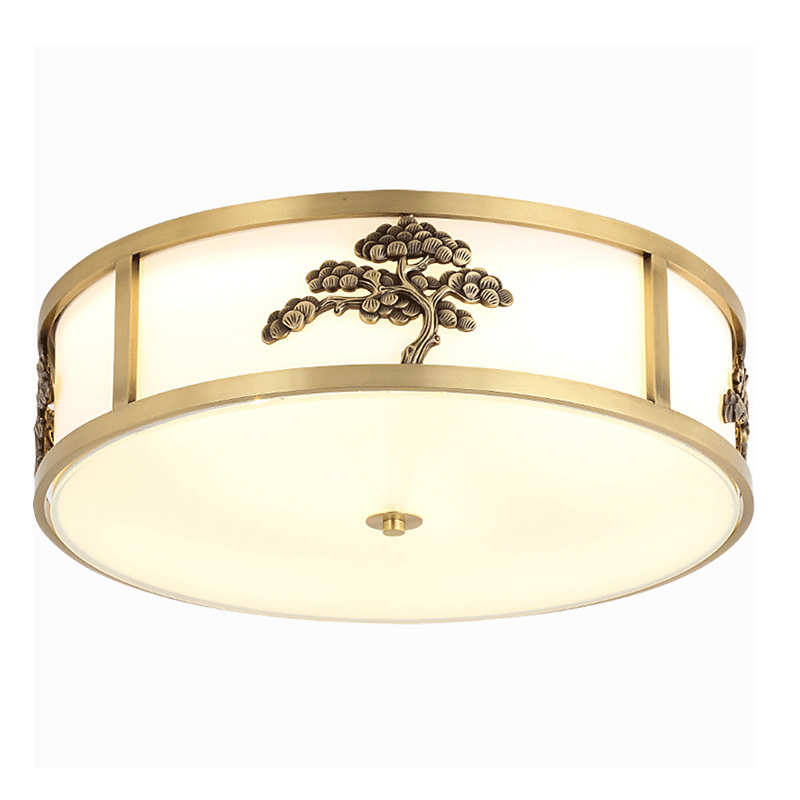 铜房间吸顶灯复式阳台卧室客厅门口楼梯灯新过道全餐厅吸顶灯中式