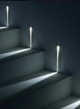 杰雯地脚灯嵌入式墙壁走廊楼道墙角灯台阶酒店北欧踢脚灯梯步