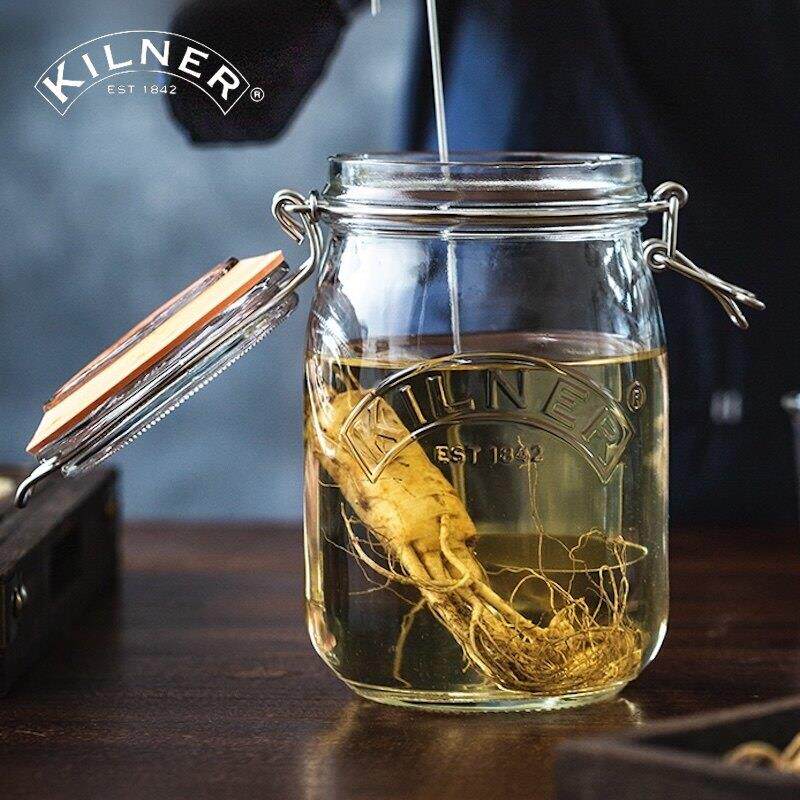 英国kilner泡酒玻璃瓶空瓶密封容器人参白酒药酒罐酒坛专用分装瓶