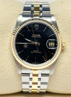 经典款9.8新 帝舵王子系列精钢18K金自动机械手表34MM男表74033