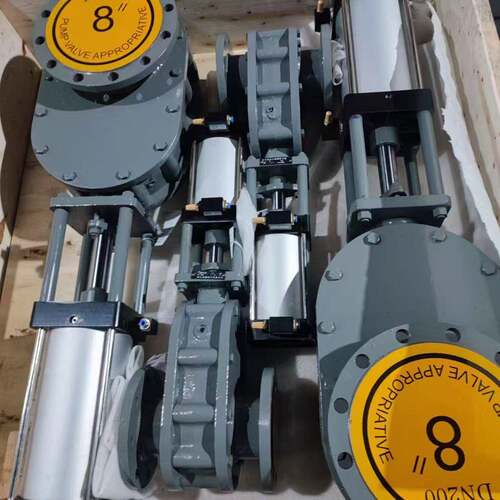 气动陶瓷双闸板阀Z644TC-10C陶瓷密封灰仓泵出进料耐磨