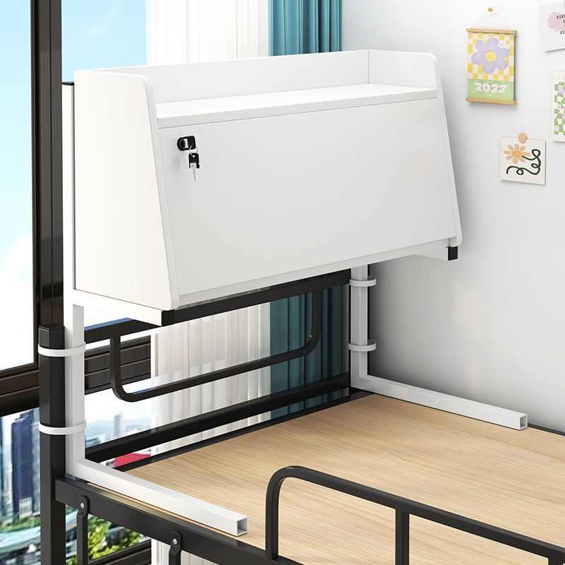 宿舍床上电脑桌寝室壁挂式悬空桌大学生上铺桌子床头桌带锁床边桌