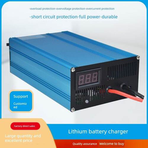 锂电池充电器高功率快速充电12V24V48V60V72V快速充电可调电压20A