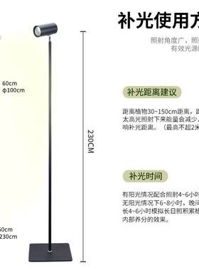 大LE用D植物生率长补光灯全光谱TAI功室内种植温室花卉光合作生长