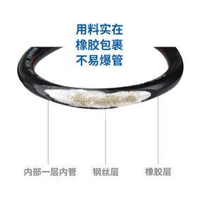 尚霖清洗机配件耐压3000psi 15米 双外1/4洗车高压防缠绕钢丝管