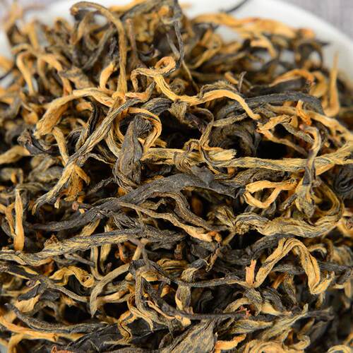 云南大树茶 凤庆滇红 茶叶 凤庆红茶一芽一叶曲条 功夫红茶