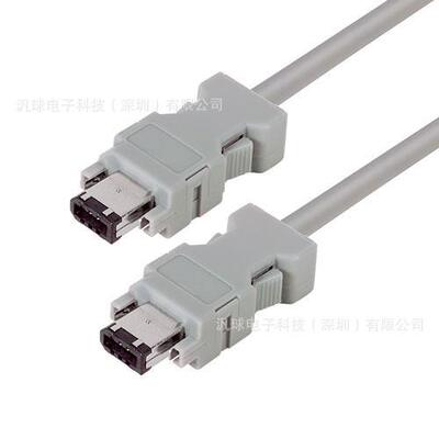 L-COM CSM94L-1M 1米自锁型IEEE-1394火线线缆连接器 公头/公头