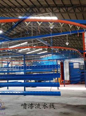 涂装生产流水线一站式配套 五吨链条轨道驱动张紧吊具电箱加油机
