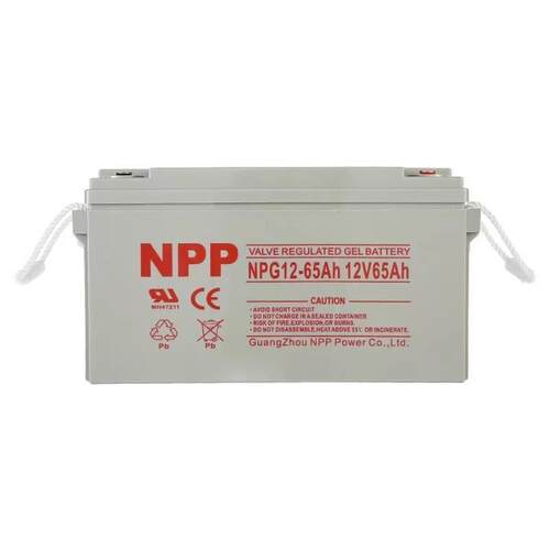 NPP耐普蓄电池NPG65-12 太阳能 12v65AH 直流屏 蓄电池