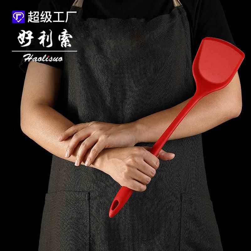 耐高温家用厨房用具套装硅胶锅铲汤勺组合不粘锅专用铲炒菜护锅铲