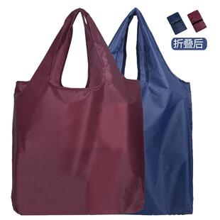 便携式可折叠收纳袋买菜方便袋兜子手提用帆布袋大布包大容量结实