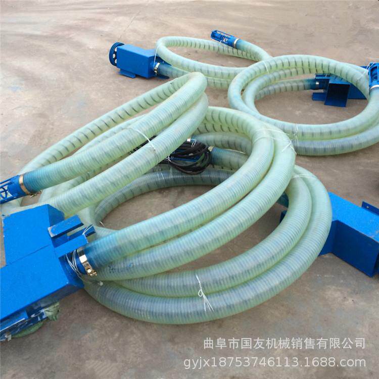 6寸软管车载吸粮机抽粮机小麦玉米装车专用螺旋式上料收粮输送机