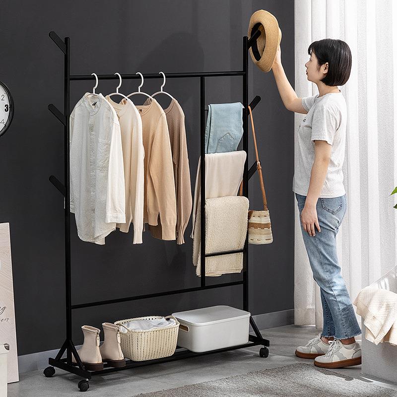 衣帽架落地衣架家用挂衣架挂衣服的落地架卧室立式简约架子挂衣架