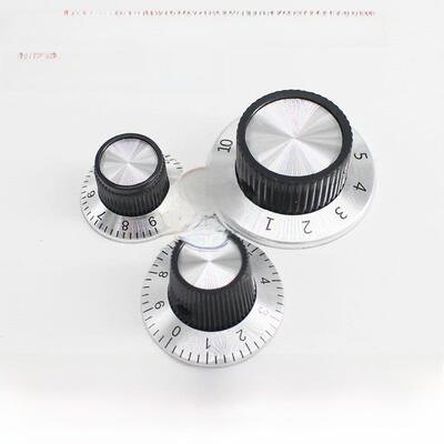 C1C2C3表盘数字金属电位器旋钮帽轴孔6mm可配Wth118 Rv24Yn