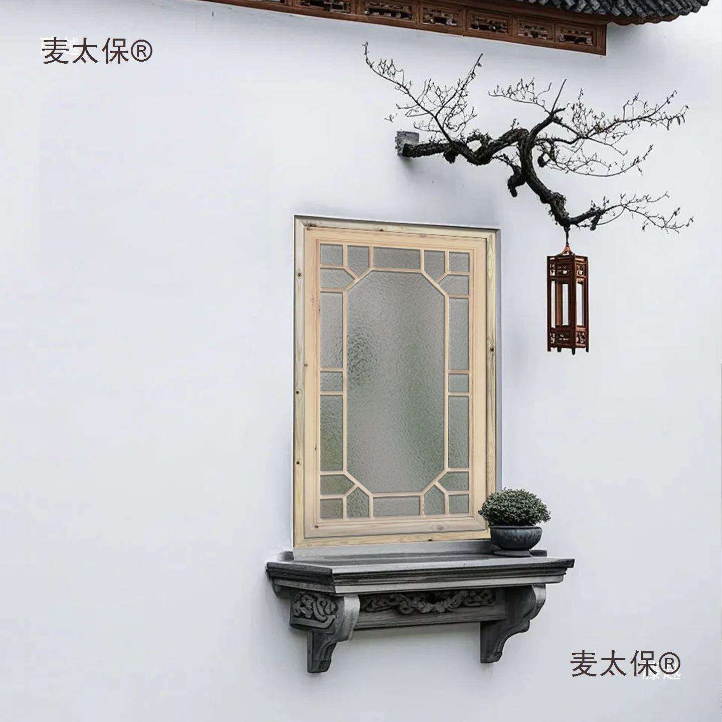 仿古门窗实木花格东阳木雕屏风中式窗户窗花格栅镂空雕刻装麦太保
