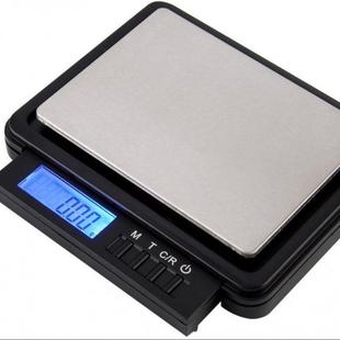 双精度小型电子克拉珠宝秤一秤两用电子秤1000g 2000g0.1g
