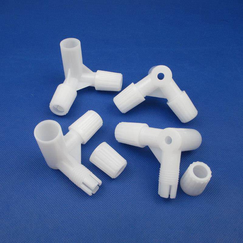 蚊帐支架三通床帐套管蚊账转接头加厚款撑杆三连帐子三脚圆形牢固