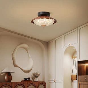 复古轻法式 走廊奢衣帽古风间过道 中灯台灯吸顶灯灯玄关阳入户美式