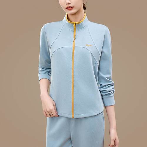 休闲套女外春秋新款时尚96522997开外立衫领长袖衣高级感别致上衣