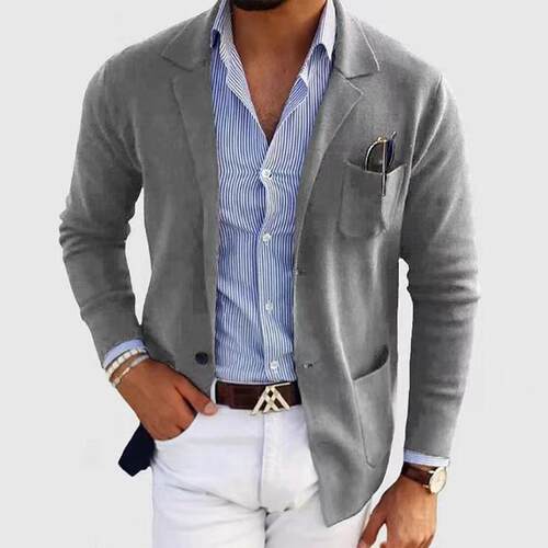 D 15866 Slim Casual Mens Blazer 修身休闲士西服跨境外贸