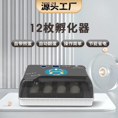工厂直供12枚小型鸡蛋孵化器家用小鸡鸽子鸭子鸟蛋养殖孵化孵蛋机
