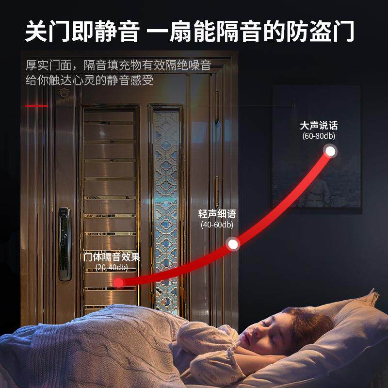 不锈钢韩式门304不锈钢大门 商品楼入户门 厂家别墅隔音门