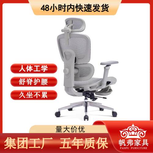 跨境人体工学椅子电脑办公椅护腰透气舒适老板椅家用书房电竞椅