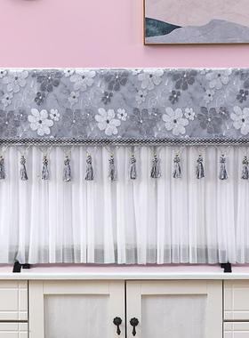 电视罩电视套电视机防尘罩新款高级感上档次轻奢蕾丝挂式556575寸