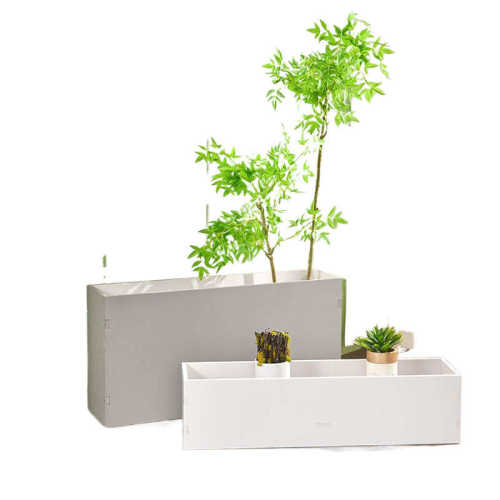 长方形户外花箱PVC防腐种植箱庭院阳台种菜花盆围栏隔断花槽