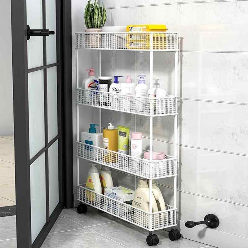 缝洗手间$$kloon门后置物架落地厕式夹小推浴车室厨房租房所极窄