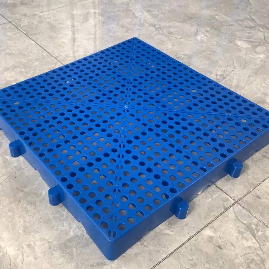 网格带孔塑胶垫脚板全新料可组合拼接托盘新款圆眼塑料防潮垫板