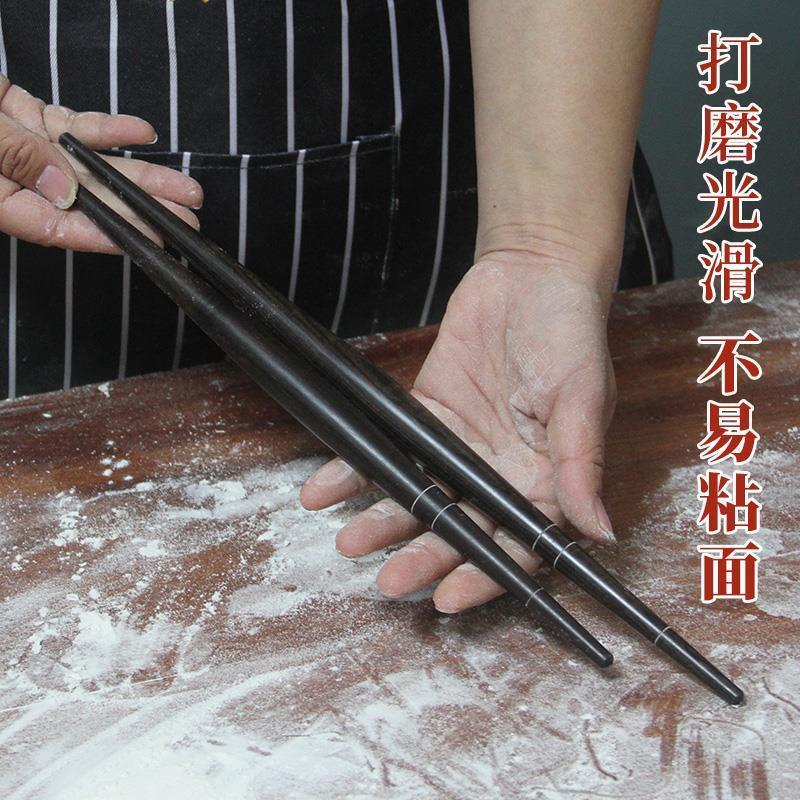 特价檀鱼肚擀面杖饺子皮面案师红木擀面棍家用喜家德实木两头尖