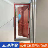 木门展示架卧室门铝合金门展架带门套展示立式 抽拉柜门扇样品展架