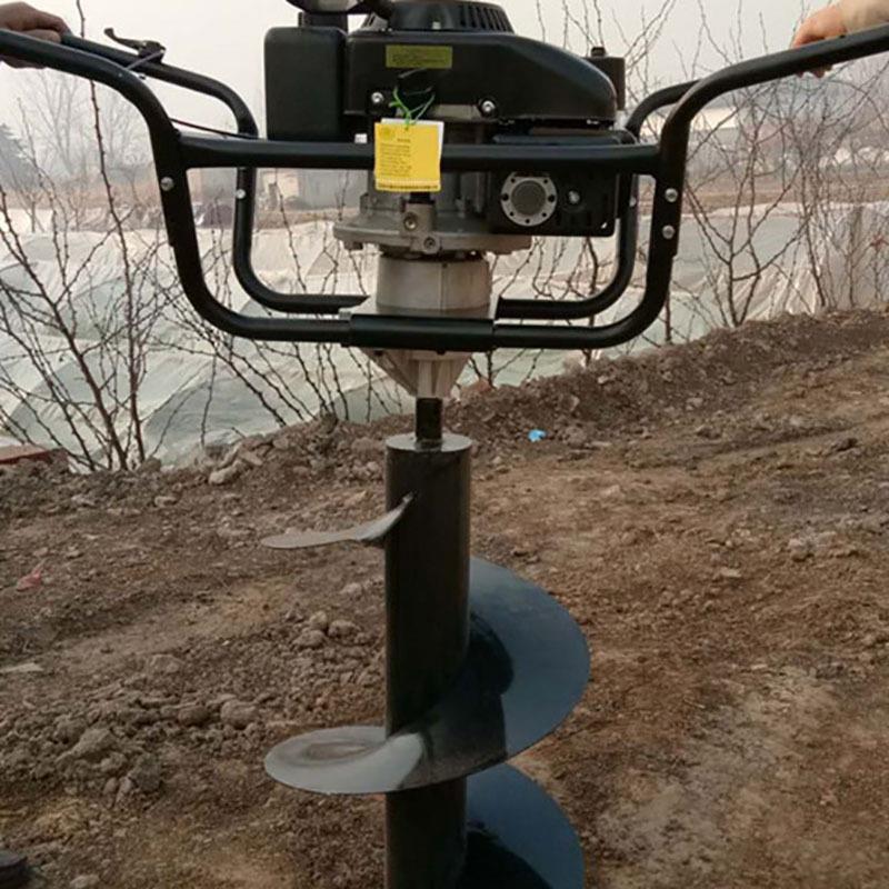 汽油种树挖坑机 汽油手提式钻孔机 中型植树挖坑机