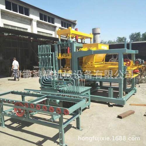 大三角连锁水泥砖机 液压免烧护坡砖机工艺 全自动路沿石制砖机