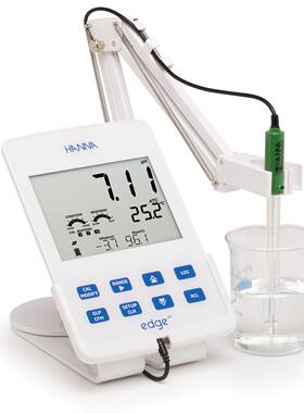 意大利哈纳HI2002大屏幕平板微电脑pH ORP mV温度ph计测定仪