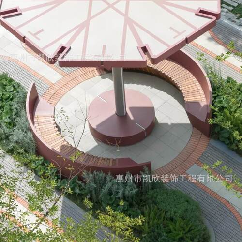 户外树池璃玻钢坐凳公园弧形区公小共休息拼接长椅商20250906场景