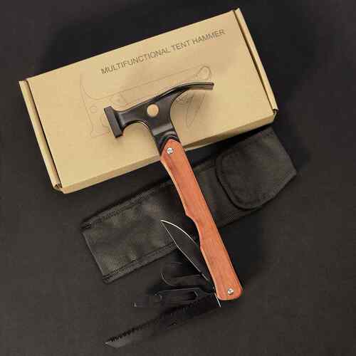 多功能锤子多功能工具露营帐篷地钉锤子野外求生装备铸铁榔营地头