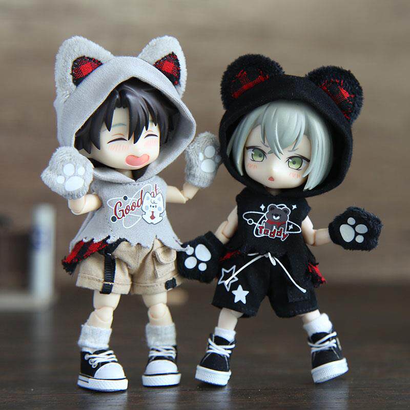 ob11娃衣 美式小狼嗷嗷套装 GSC P9  UFDOLL 妖精体12分BJD娃衣服