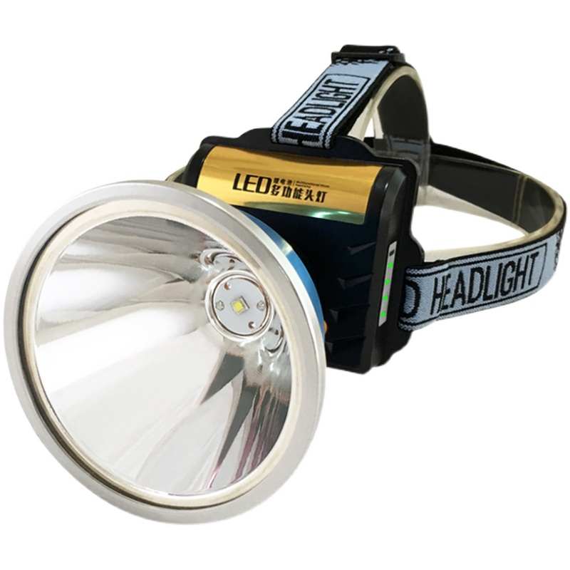 led锂电头灯强光充电头戴式手电筒户外超亮远射防水夜钓疝气矿灯