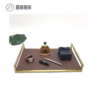 可订制不锈钢鞋 店铺橱窗陈列展示A3A4A5托盘 包饰品PU托盘展示架