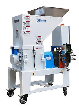 注塑自动机边碎料机HGS-200慢速粉碎机带风机机边水口料破碎机