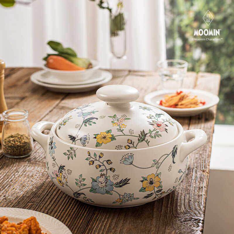 姆明砂锅汤锅土锅耐高温陶瓷炖锅火锅电陶炉专用锅煲仔饭煲粥石锅